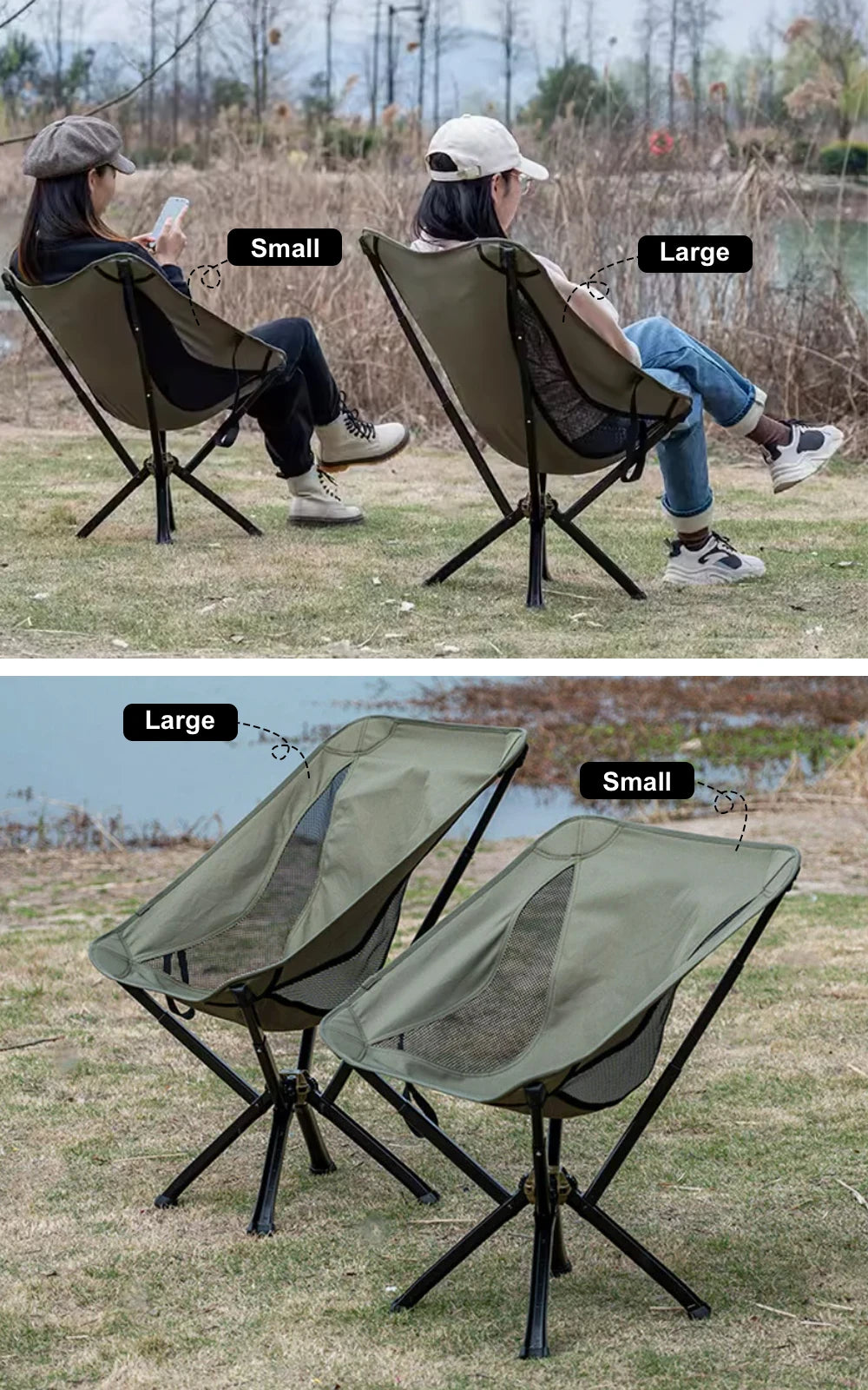 Small Portable Folding Camping Chair Outdoor