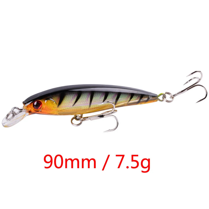 Fishing Lures 11cm 12.5g Sinking Minnow Wobblers Plastic Artificial Baits With 3 Hook For Bass Pike Carp Swimbait Fishing Tackle