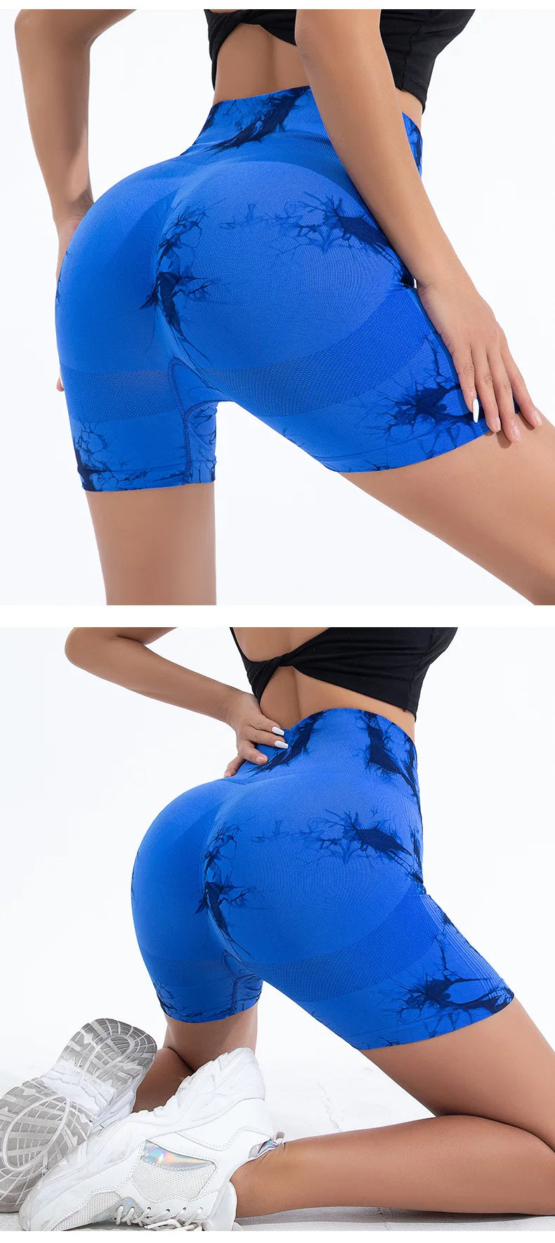 Summer Women High Waist Butt Lift Shorts Leggings