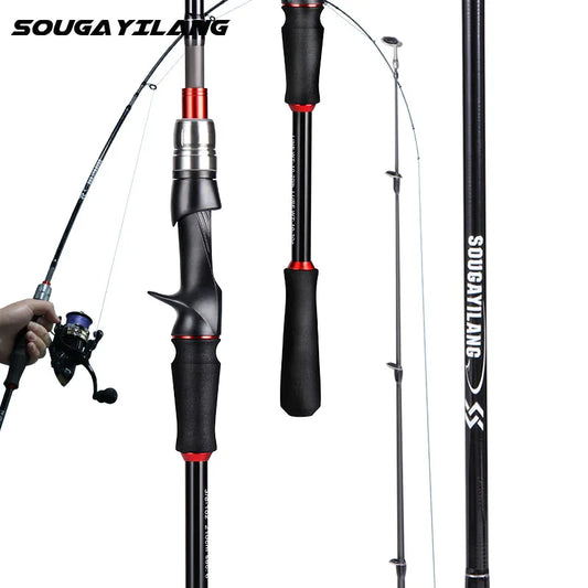Sougayilang 5 Sections 2.1m Spinning Casting Fishing Rods