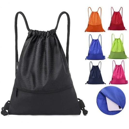 Sport 5 Color Drawstring Pocket Simple Backpack