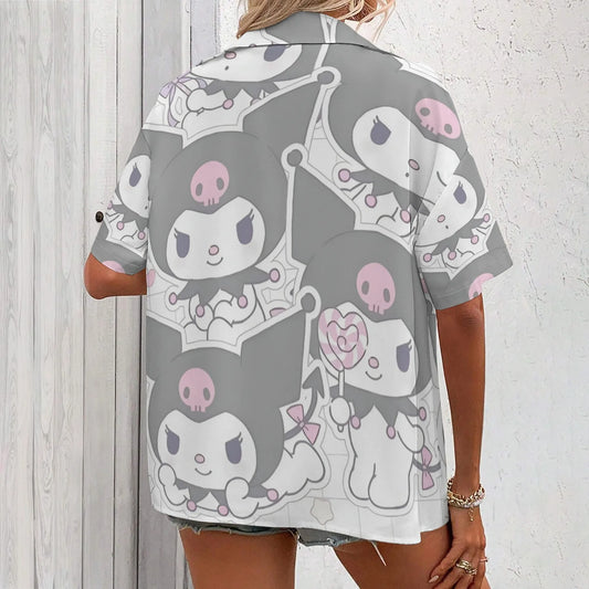 Kuromi Shirts Graphic T Shir Woman Clothes Kuromi Shirt
