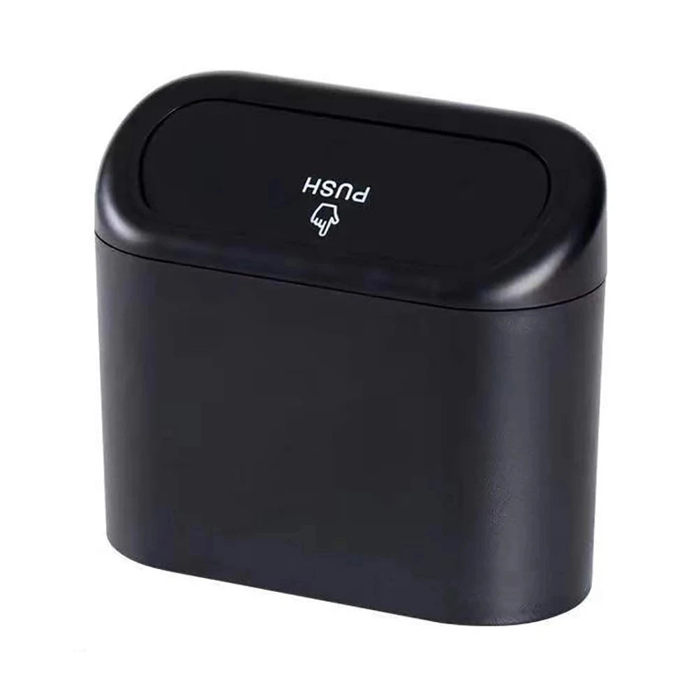 Portable Hanging Mini Car Trash Can,Wastebasket Trash Can with Lid, for Car Office Home,Auto Storage Bin Accessories