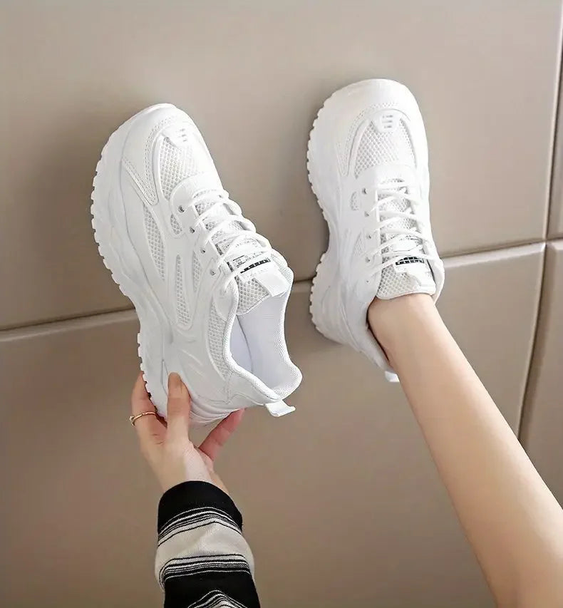 Sneakers Shoes for Women Sports Woman Footwear High on Platform