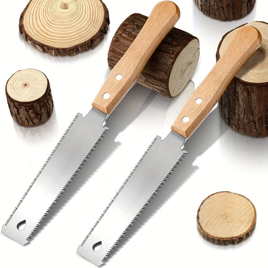 6-Inch Hand Saw, Double-Sided Flexible Blade for Flush Cutting,