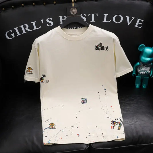 Top Embroidery Man Tee Shirts Katoen T Shirt for Men