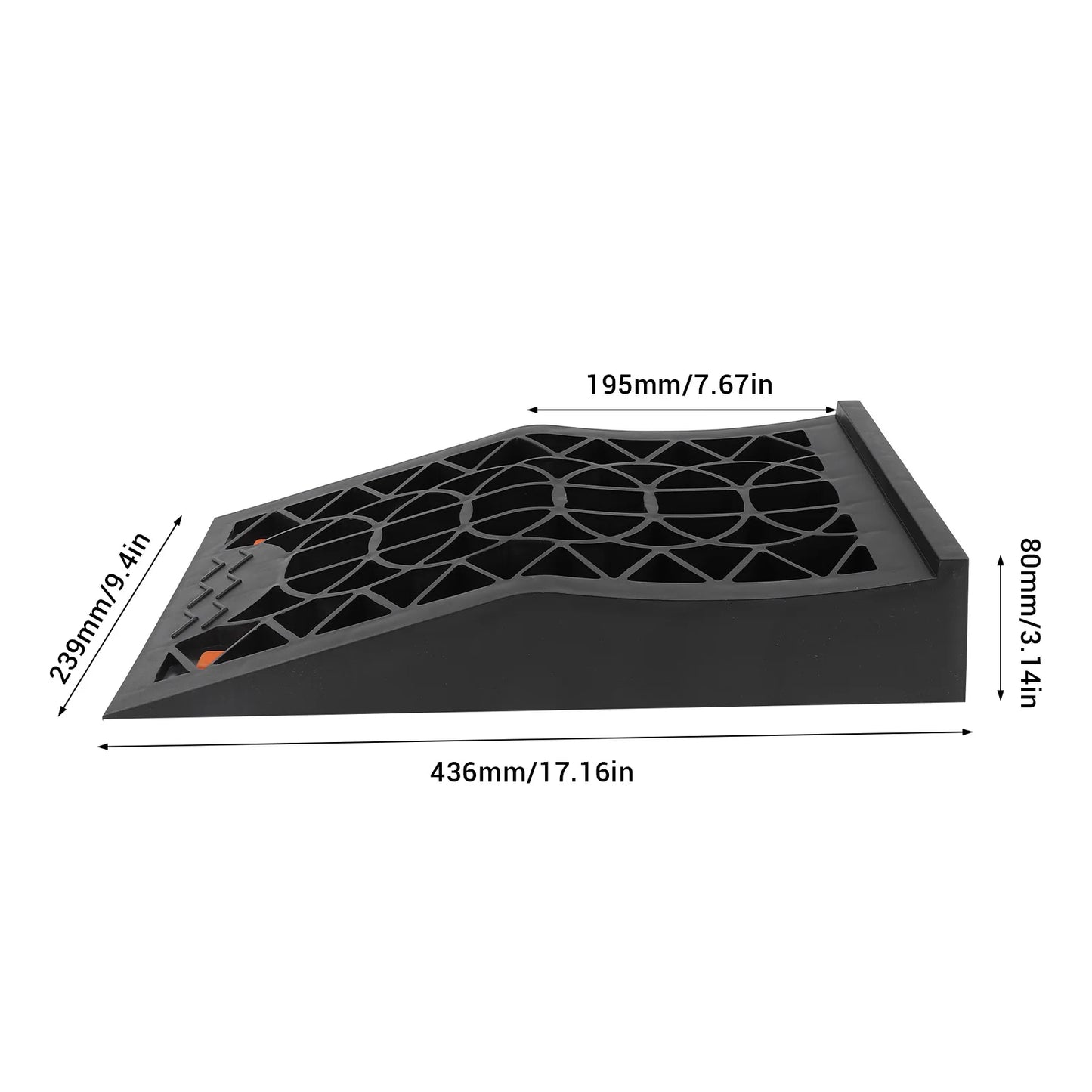 2pcs Car Ramps Low Profile Car Service Ramp 2.44in