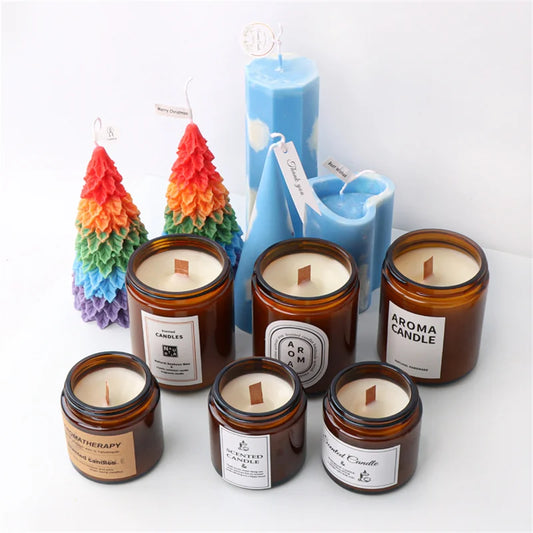 Self-adhesive Label Candle Packaging