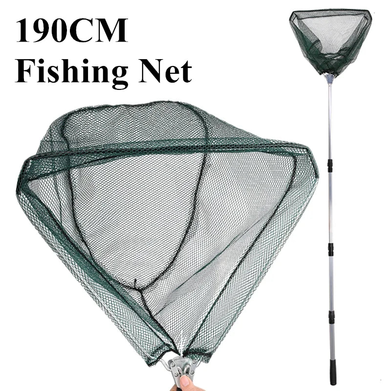 190cm 92cm 55cm Telescopic Landing Net Folding Fishing Pole