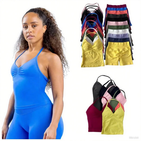 Summer fitness shape  beautiful shoulder straps