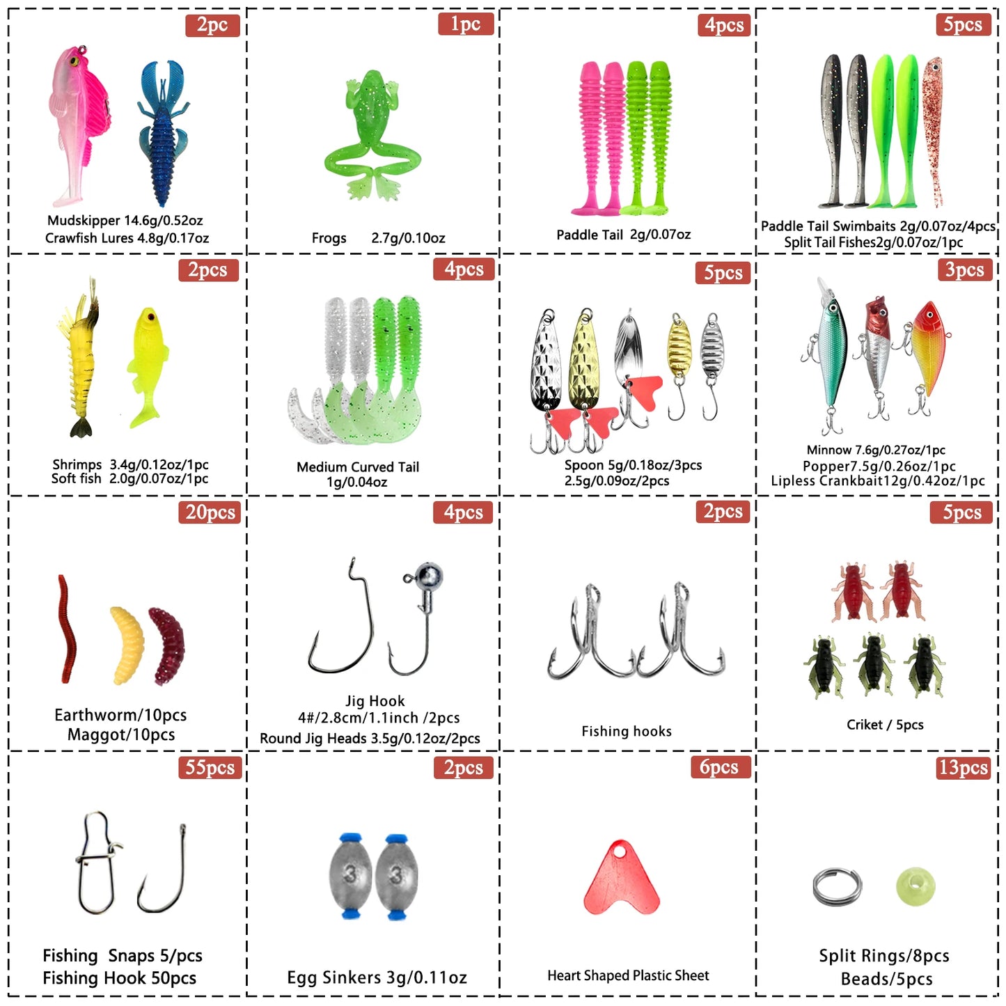 Fishing 26/60/83/122/239/409/410pcs