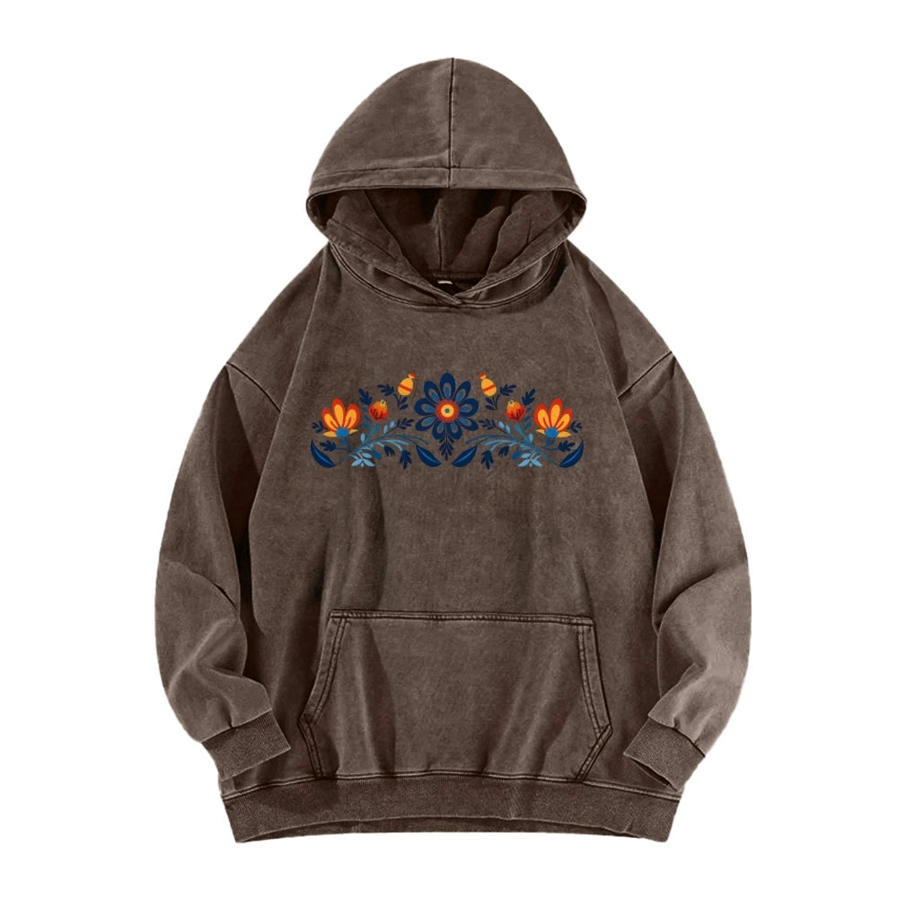 Hoodie Women Casual Washed