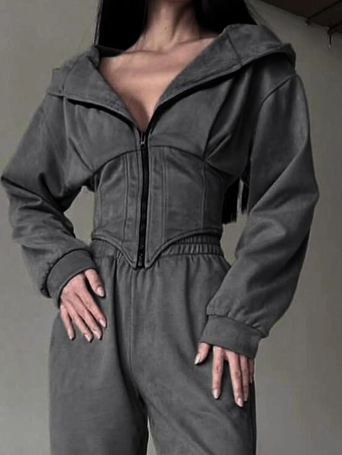 Sports leisure women's clothing hooded sweatshirt