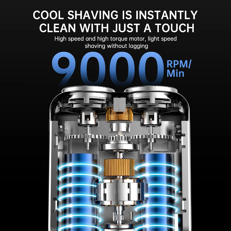 Smart shaver, electric razor, double head, full body