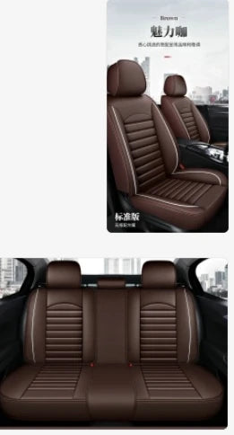 All Season Genuine Leather Full Coverage 5-Seater Car Seat Covers Summer Ready Universal Fit for Cars SUVs Trucks Premium Auto