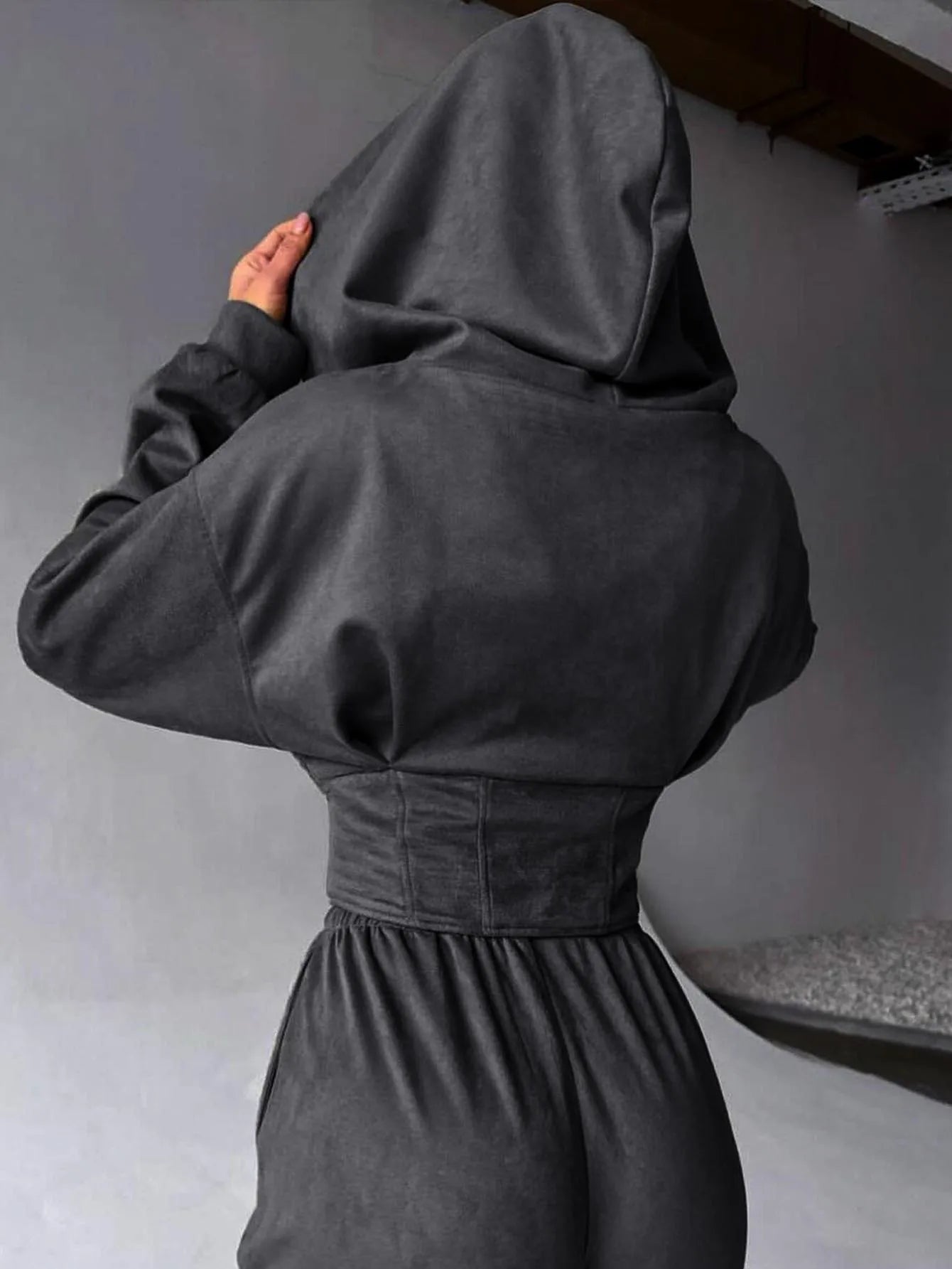 Sports leisure women's clothing hooded sweatshirt