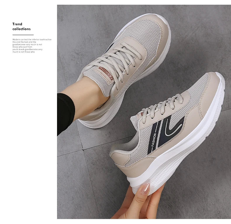 Sports shoes for women in spring and summer, lightweight,
