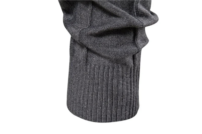 Sweater Autumn New Men's Turtleneck Casual Knitted Warm Bottoming Shirt Men's Solid Color Pullover