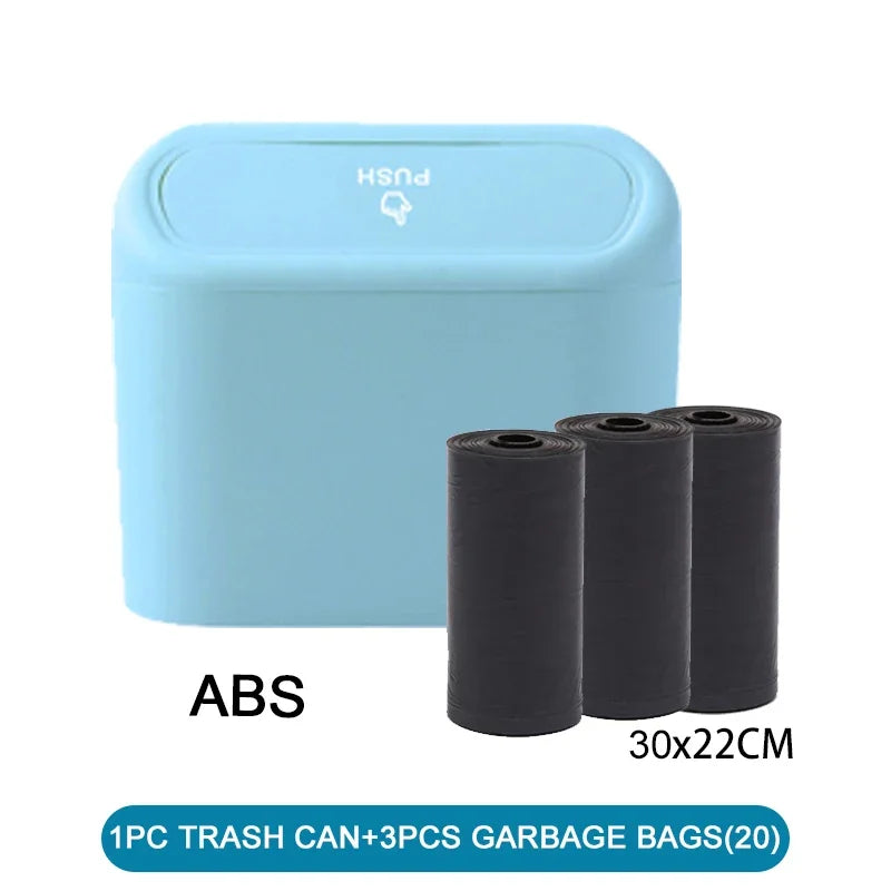 Car Trash Can (with Lid) Contains 60 (300) Garbage Bags,