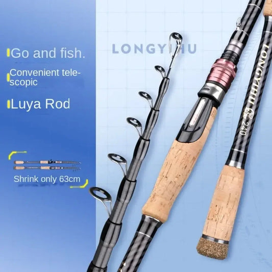 Children 1.8m-3.6m Fishing Rod Full Kits Telescopic Spincast Fishing Reel Fishing Pole High Carbon Fishing Rod Fishing