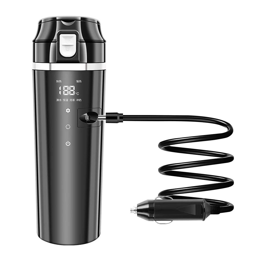 Portable 12/24V 500ml Car Electric Kettle Heating