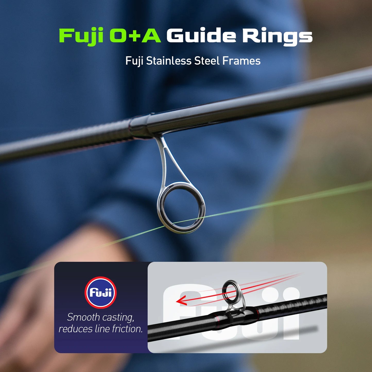 HANDING Magic L Spinning Casting Fishing Rod 1.98-2.44M UL/L/ML/MH/M