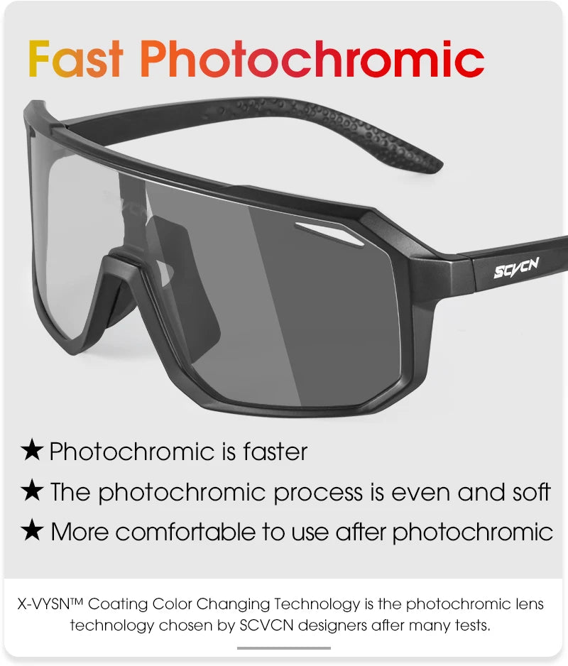 Cycling Glasses Photochromic Sunglasses Men Women Mountain