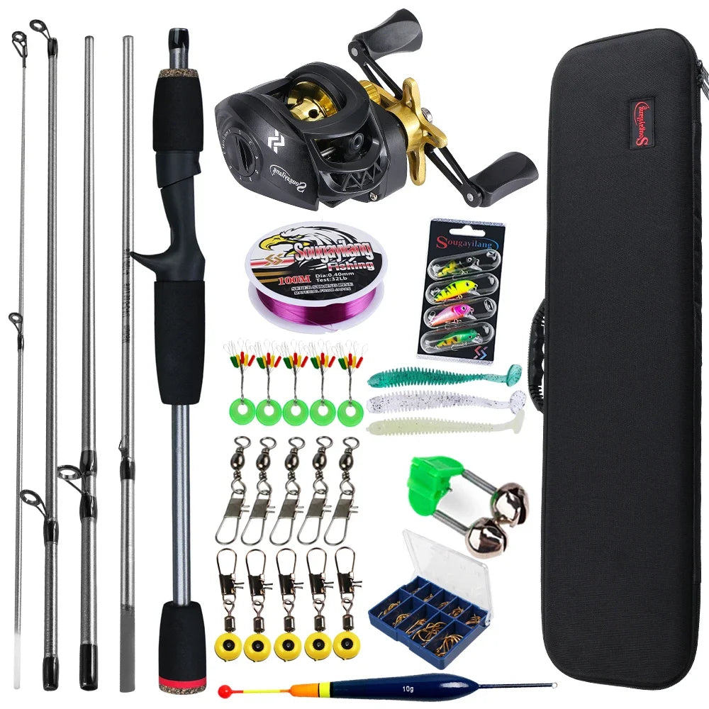 Sougayilang Baitcasting Fishing Rod and Reel Combo