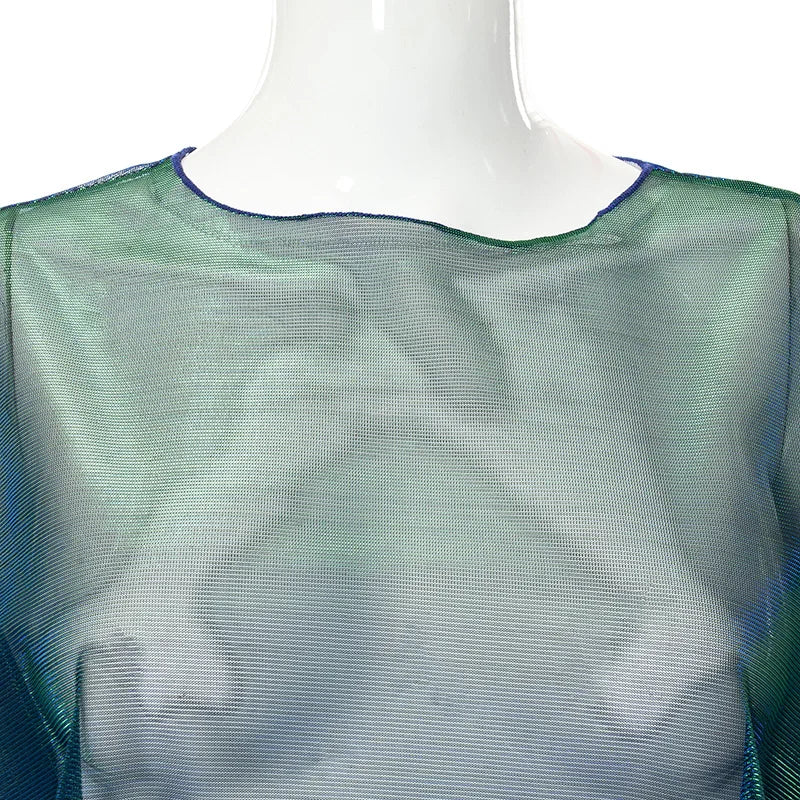 See Through T Shirts For Women Y2k Clothes Sexy Crop