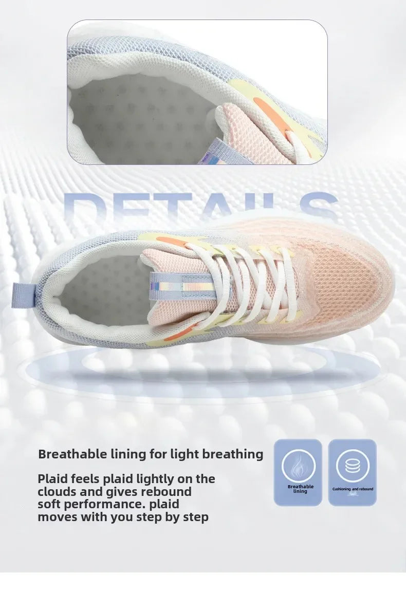Women's Sports Shoes Spring 2025 New Knitted Casual Fashionable