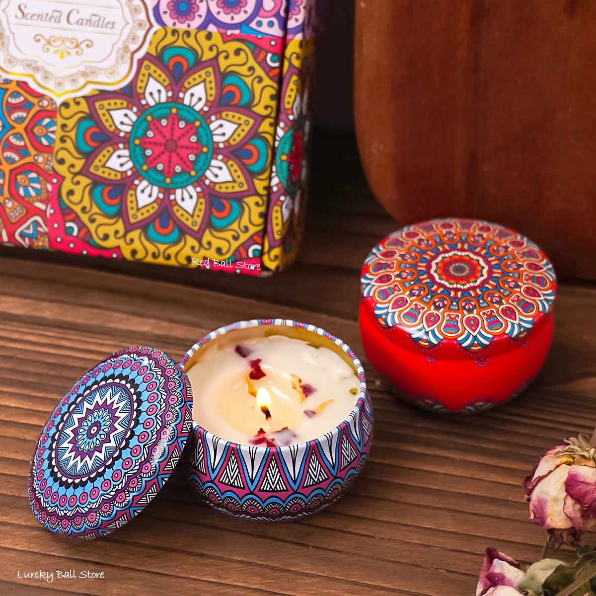 4Pcs/Box Scented Candle Set Gift Islamic