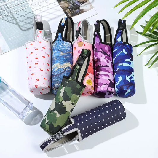 1Pcs Sport Water Bottle Cover Case with Shoulder