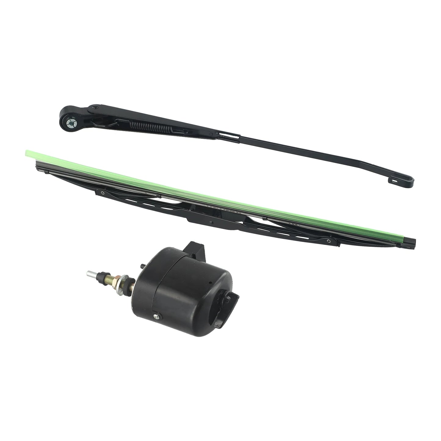 1 set 12V WindsHield ruitenwissermotor 105° blad voor tractor, boot, camper, auto-accessoires