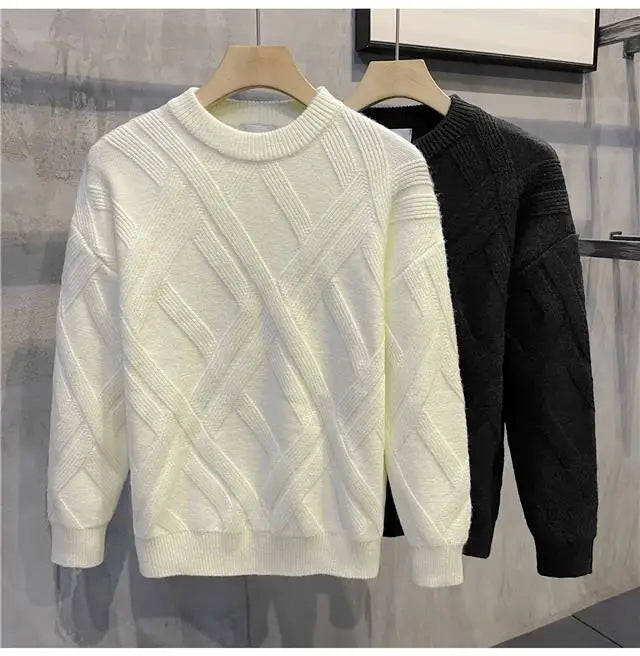 Sweater Men's Autumn and Winter Stripes Versatile New