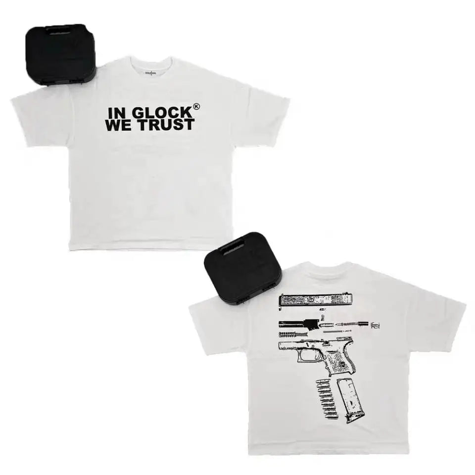 Kixkz Fashion Brand Women's T-shirts IN GLOCK WE TRUST