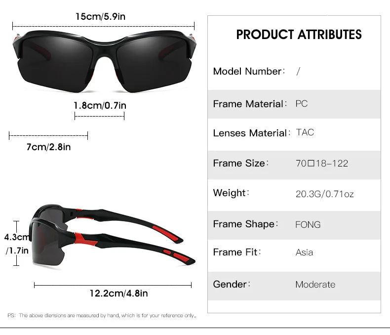 Cycling Polarized Sunglasses for Hiking Fishing
