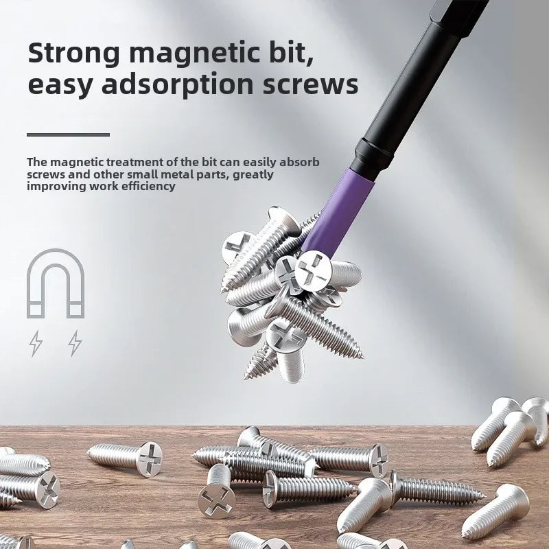 6 Pcs Magnetic Screwdriver Bits Non-slip Shockproof
