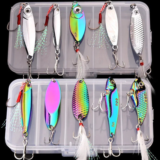 5pcs/lot Wobbler lures 3g/10g/15g Metal Vib Fishing