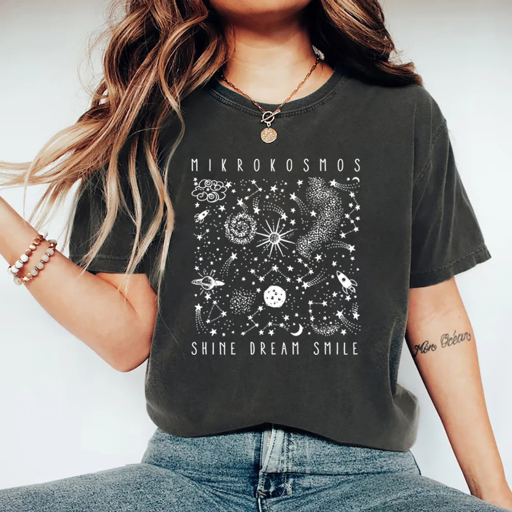 Mikrokosmos Graphic T Shirts Shine Dream Smile Tee Twinkling