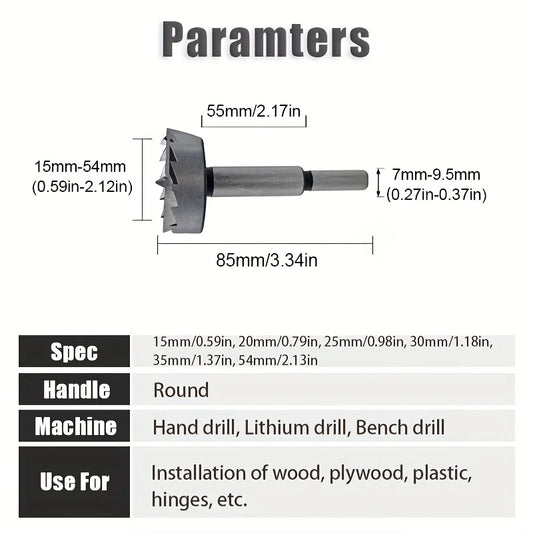 1pc 15/20/25/30/35/54mm Multi-tooth Boring Drill Bits