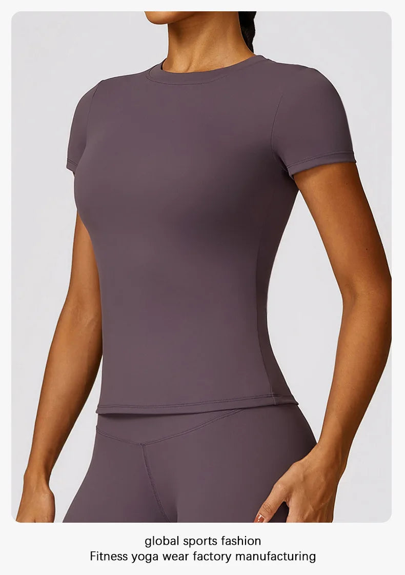 Women's Sports T Shirt Summer Short Sleeve Running