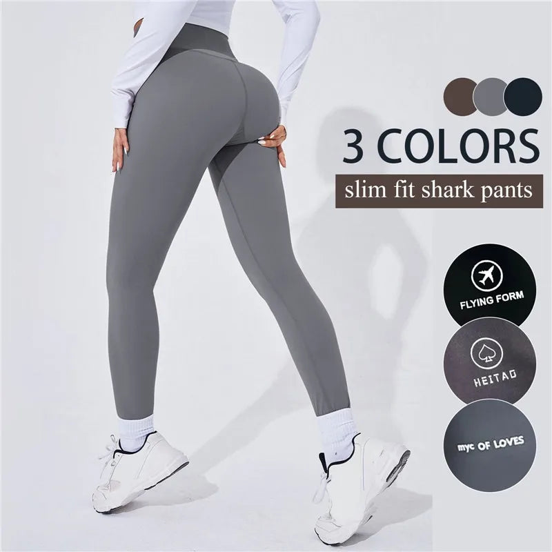 Hoge taille yoga legging, warme sportlegging