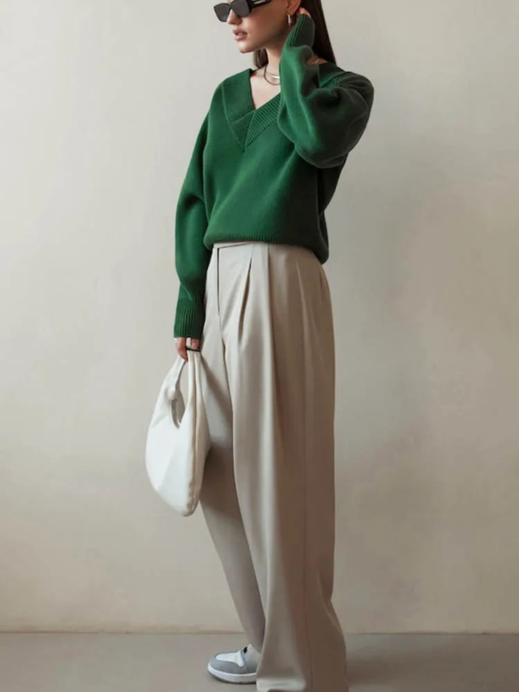 Fashion Sweater Woman Winter 2025 Vintage Oversize Sweaters