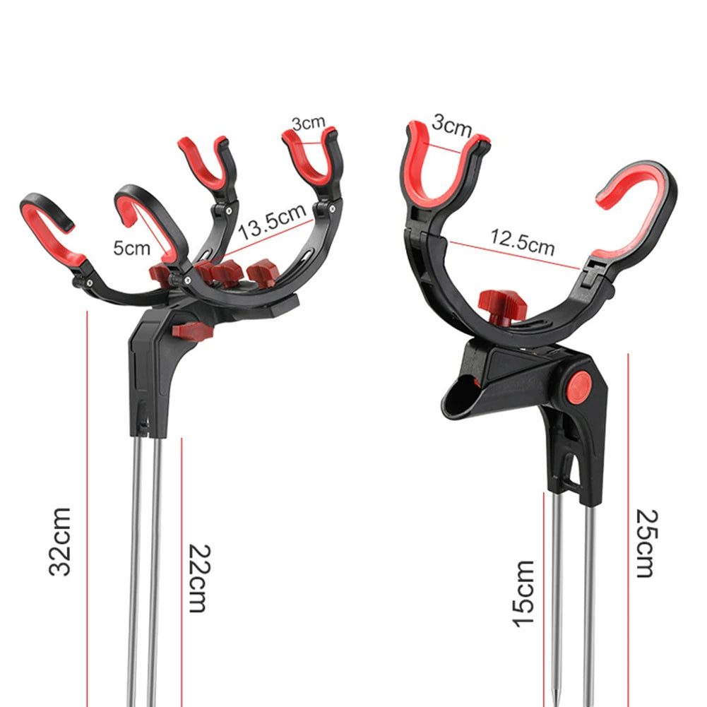 Fishing Fixed Pole Holder Foldable Bracket Sea Lake Single/Double