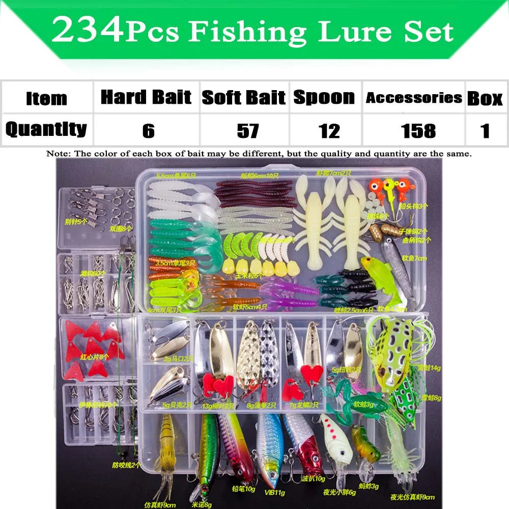 Fishing Lure Kit Soft and Hard Bait