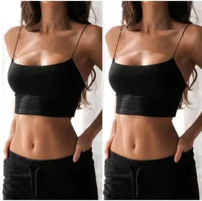 Dames Zomer Camisole Crop Tops Mouwloos