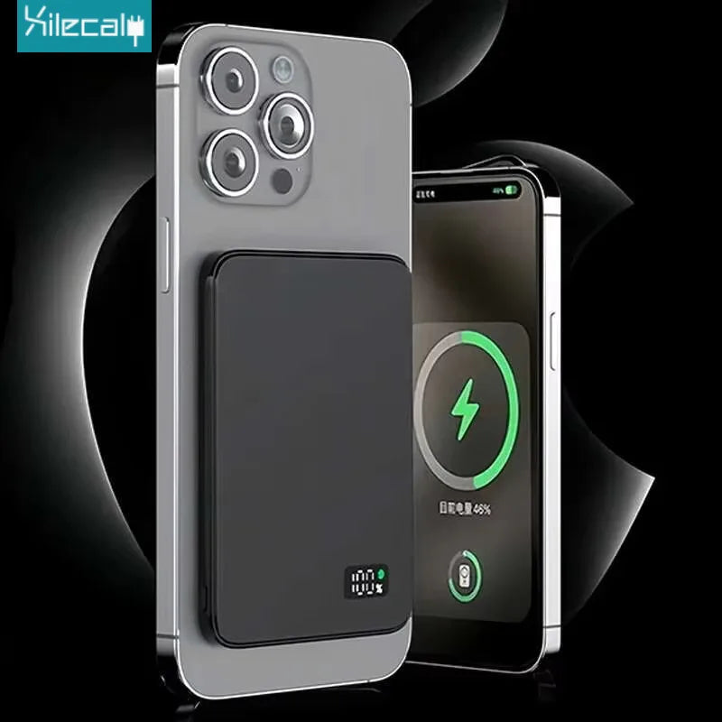 Xilecaly Ultra thin Alloy Powerbank Magnetic Power Bank