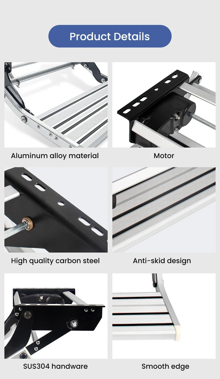 Motorhome Electric Single Layer Step of Camper Caravan RV