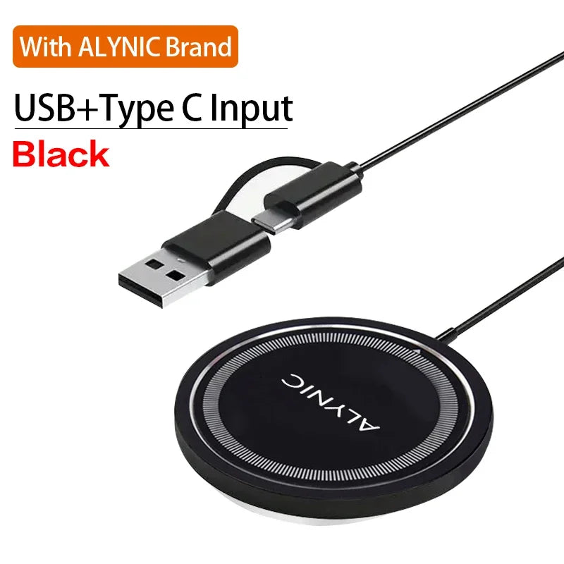 30W magnetische draadloze oplader PD Type C USB