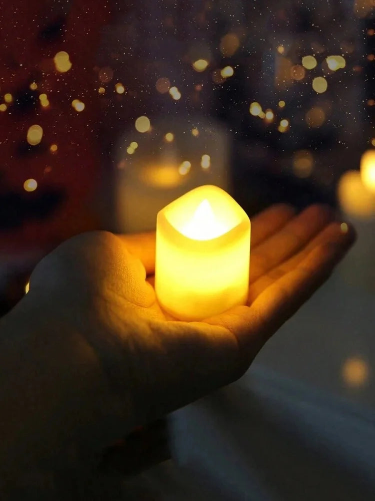 Flickering LED Ivory Electronic Candle,